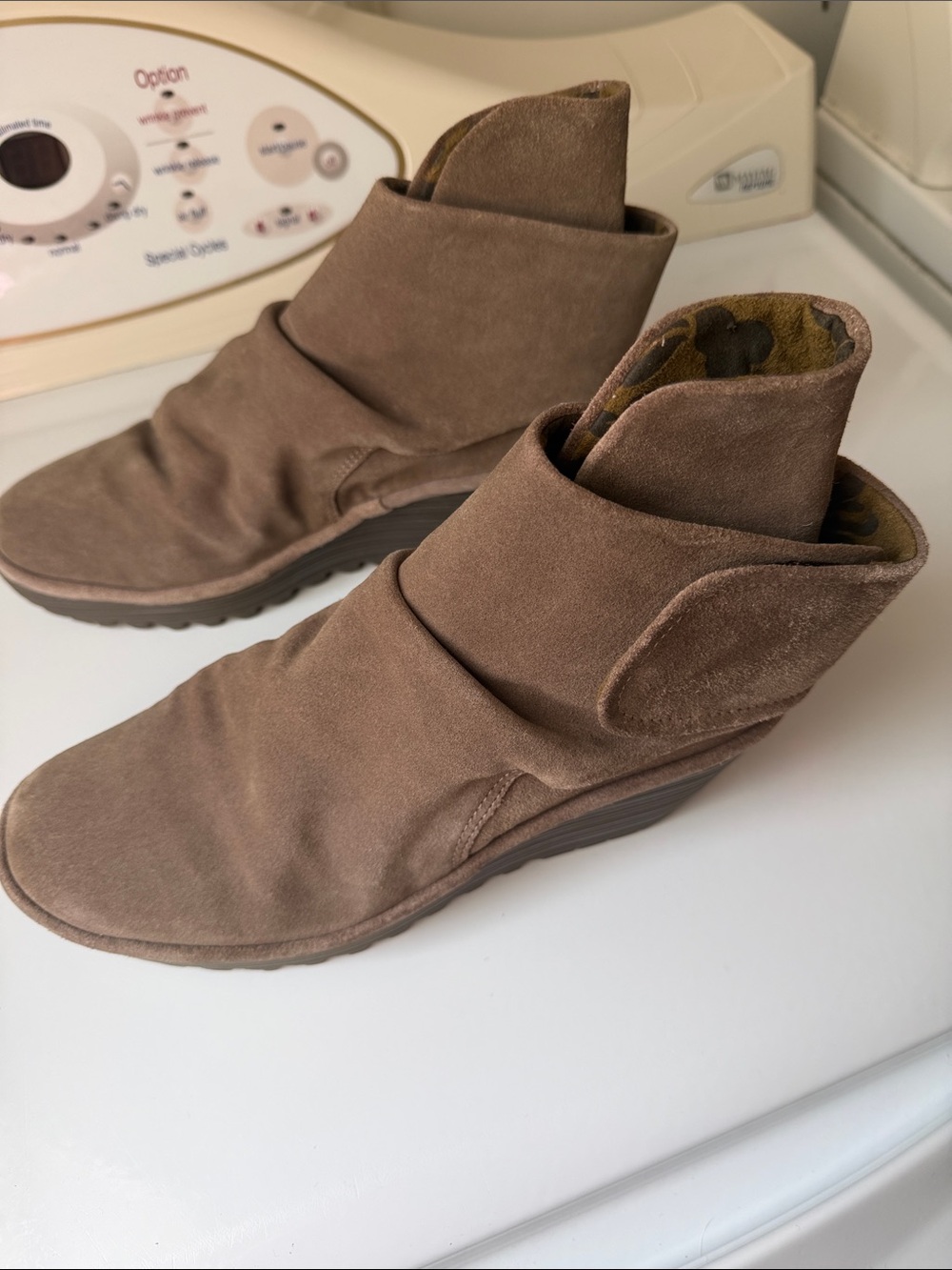 Fly London Women’s Suede Boots in Brown
